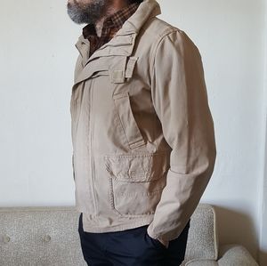 ACP 10003 men's cotton jacket Sz L-XL khaki